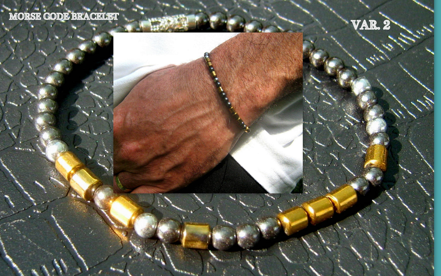 Men SET stack Bracelets I love you Jewelry Bracelet Hematite stone. Gift for couple, Men/women gift handmade slim bracelet