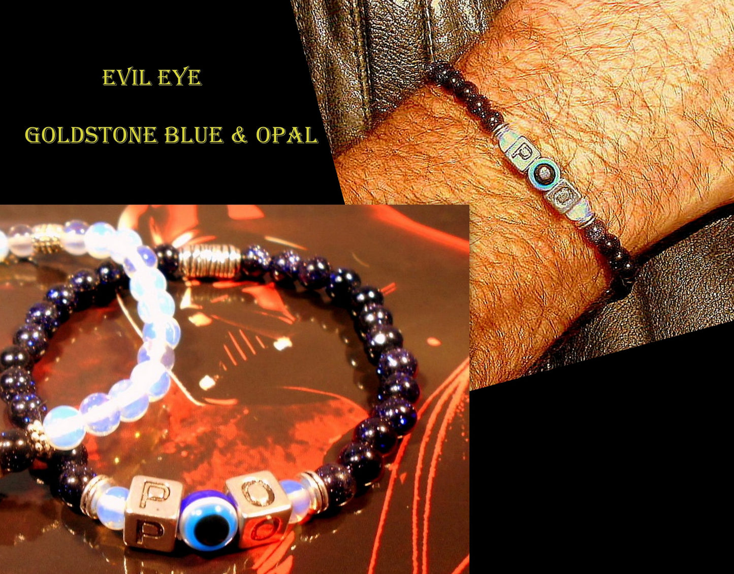Men/ Woman Evil Eye stone Personalized BRACELET for Protection White shell Onyx Turquoise Lava hematite Handmade bracelet men gift