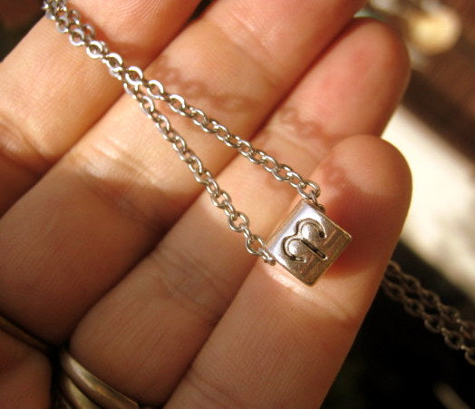 Men initial/ letter/ zodiac custom pendant Necklace, chain stainless steel handmade necklace Men women Gift