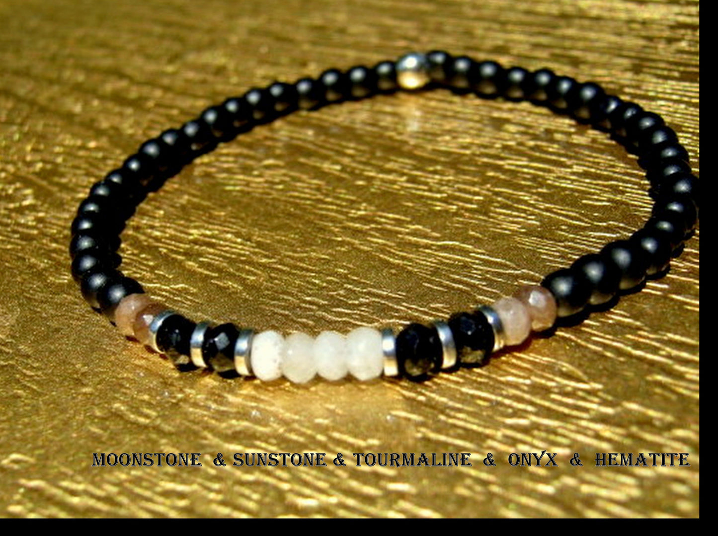 Men tiny LABRADORITE Moonstone & Sunstone Onyx Tourmaline Spinel Black Diamond Turquoise bracelet, protection precious which stone handmade slim bracelet men gift