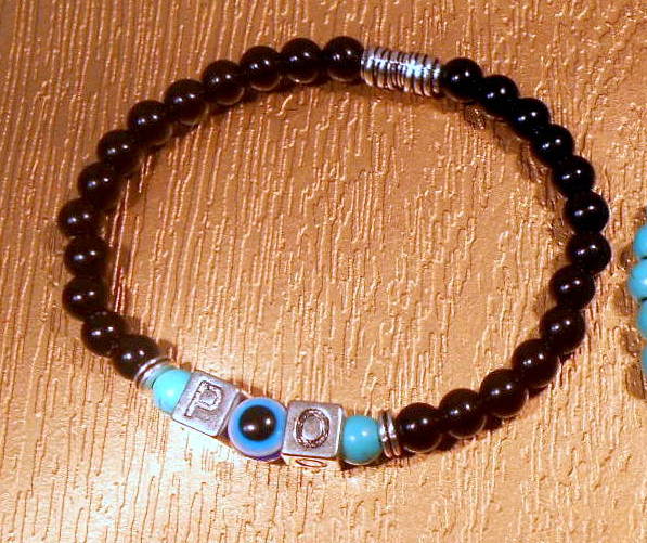 Men/ Woman Evil Eye stone Personalized BRACELET for Protection White shell Onyx Turquoise Lava hematite Handmade bracelet men gift