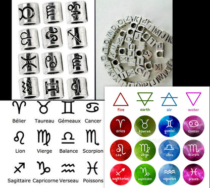 Men initial/ letter/ zodiac custom pendant Necklace, chain stainless steel handmade necklace Men women Gift