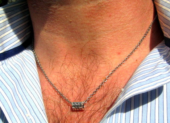Men FAMILY of 4 pendant Necklace, chain stainless steel handmade necklace Men women Gift